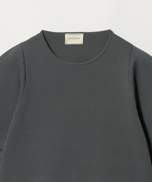 UNITED ARROWS / ユナイテッドアローズ ニット・セーター | カットワーク スカラップ プルオーバー ニット ‐ウォッシャブル‐ | 詳細4