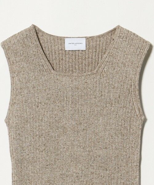 UNITED ARROWS / ユナイテッドアローズ ニット・セーター | ノースリーブ カラー ニット ‐ウォッシャブル‐ | 詳細2