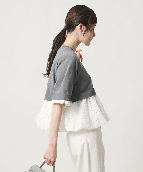 UNITED ARROWS / ユナイテッドアローズ ニット・セーター | カットワーク バルーン シルエット ニット ‐ウォッシャブル‐ | 詳細10