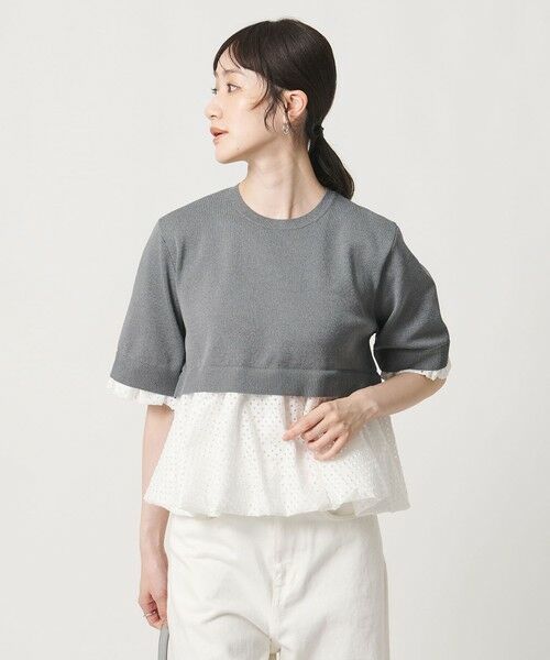 UNITED ARROWS / ユナイテッドアローズ ニット・セーター | カットワーク バルーン シルエット ニット ‐ウォッシャブル‐ | 詳細9