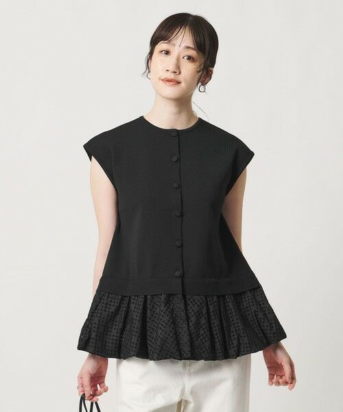 UNITED ARROWS / ユナイテッドアローズ ベスト | カットワーク バルーン シルエット ベスト ‐ウォッシャブル‐ | 詳細2
