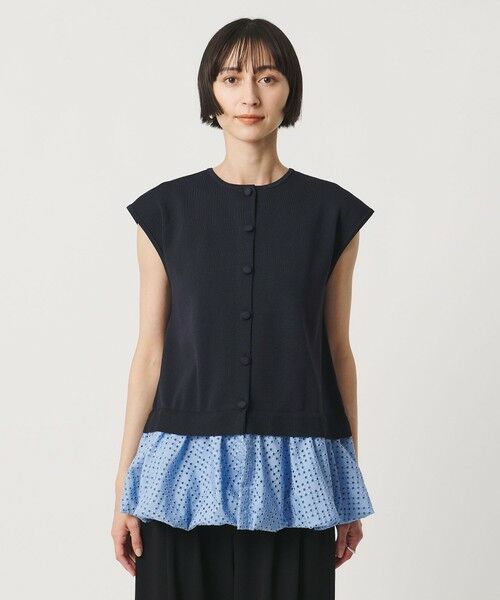 UNITED ARROWS / ユナイテッドアローズ ベスト | カットワーク バルーン シルエット ベスト ‐ウォッシャブル‐ | 詳細11