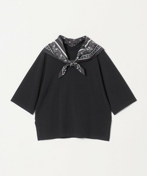 UNITED ARROWS / ユナイテッドアローズ ニット・セーター | 2WAY スカーフ ニット‐ウォッシャブル‐（BLACK）
