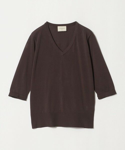 UNITED ARROWS / ユナイテッドアローズ ニット・セーター | レースコンビ Vネックニット ‐ウォッシャブル‐ | 詳細15