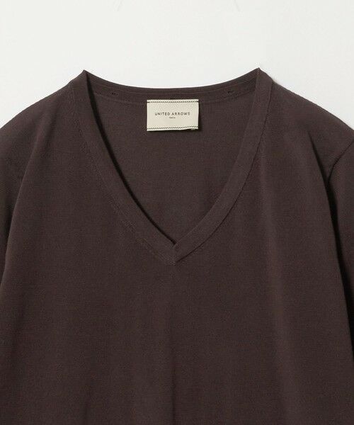 UNITED ARROWS / ユナイテッドアローズ ニット・セーター | レースコンビ Vネックニット ‐ウォッシャブル‐ | 詳細16