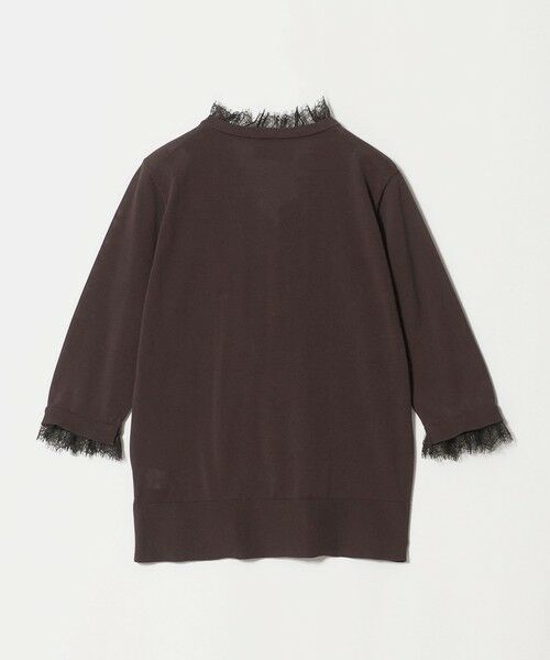 UNITED ARROWS / ユナイテッドアローズ ニット・セーター | レースコンビ Vネックニット ‐ウォッシャブル‐ | 詳細10