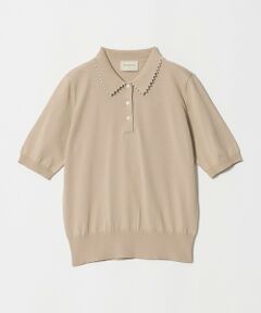 UNITED ARROWS / ユナイテッドアローズ ニット・セーター | パールライク ポロニット ‐ウォッシャブル‐