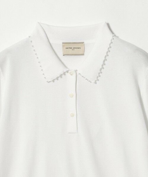 UNITED ARROWS / ユナイテッドアローズ ニット・セーター | パールライク ポロニット ‐ウォッシャブル‐ | 詳細5