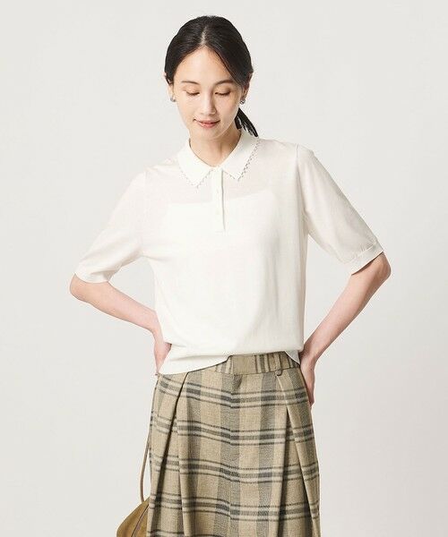 UNITED ARROWS / ユナイテッドアローズ ニット・セーター | パールライク ポロニット ‐ウォッシャブル‐ | 詳細2