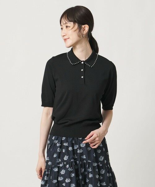 UNITED ARROWS / ユナイテッドアローズ ニット・セーター | パールライク ポロニット ‐ウォッシャブル‐ | 詳細8
