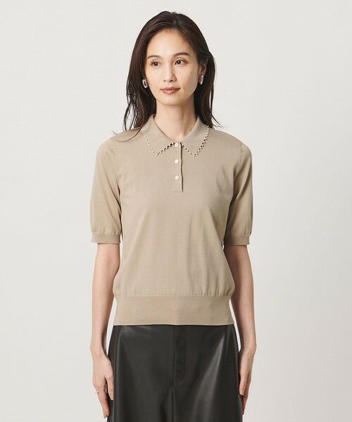 UNITED ARROWS / ユナイテッドアローズ ニット・セーター | パールライク ポロニット ‐ウォッシャブル‐ | 詳細15