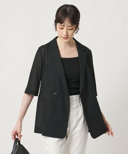 UNITED ARROWS / ユナイテッドアローズ テーラードジャケット | シアー テーラードジャケット ‐ウォッシャブル‐ | 詳細1
