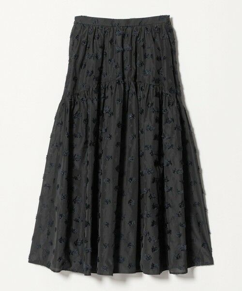 UNITED ARROWS / ユナイテッドアローズ ロング・マキシ丈スカート | ブーケ カットジャガード スカート（BLACK）