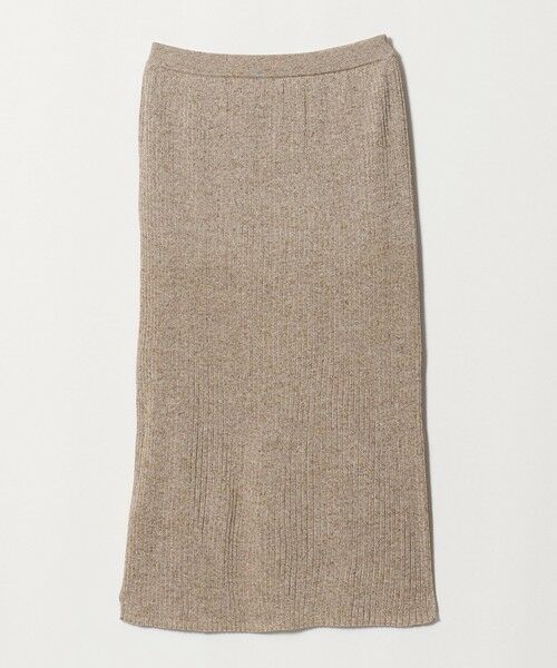 UNITED ARROWS / ユナイテッドアローズ ミニ・ひざ丈スカート | カラー ニット タイト スカート ‐ウォッシャブル‐（MD.BROWN）