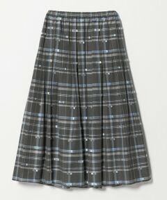 UNITED ARROWS / ユナイテッドアローズ ロング・マキシ丈スカート | チェック リボン カットジャガード スカート