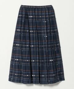 UNITED ARROWS / ユナイテッドアローズ ロング・マキシ丈スカート | チェック リボン カットジャガード スカート