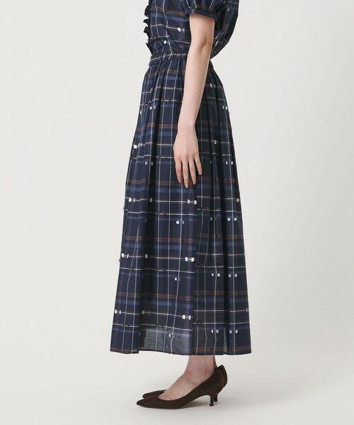 UNITED ARROWS / ユナイテッドアローズ ロング・マキシ丈スカート | チェック リボン カットジャガード スカート | 詳細11