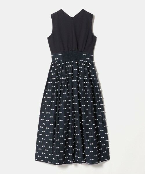 UNITED ARROWS / ユナイテッドアローズ ロング・マキシ丈ワンピース | ドットリボン カットジャガード ワンピース ‐ウォッシャブル‐ | 詳細3