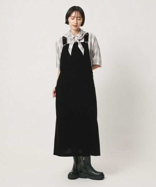 UNITED ARROWS / ユナイテッドアローズ サロペット・オールインワン | ベルベット サロペット スカート | 詳細2