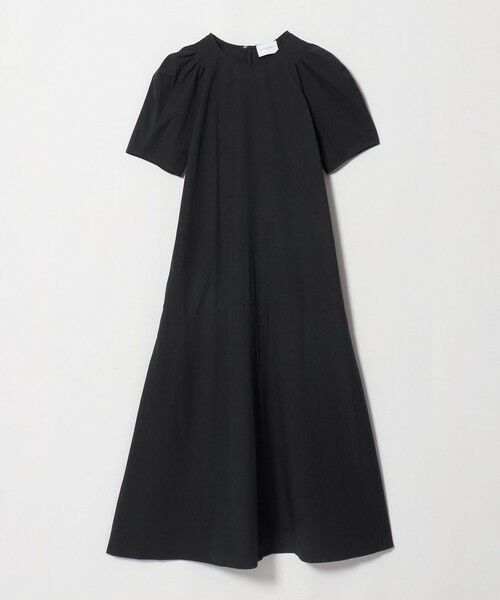 UNITED ARROWS / ユナイテッドアローズ ロング・マキシ丈ワンピース | パフスリーブ フレアワンピース ‐ウォッシャブル‐（NAVY）
