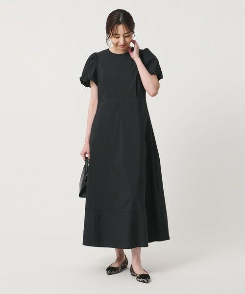 UNITED ARROWS / ユナイテッドアローズ ロング・マキシ丈ワンピース | ファブリカ パフ ショートスリーブ ワンピース | 詳細3