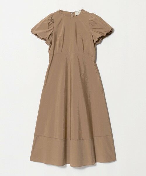 UNITED ARROWS / ユナイテッドアローズ ロング・マキシ丈ワンピース | ファブリカ パフ ショートスリーブ ワンピース（MD.BROWN）