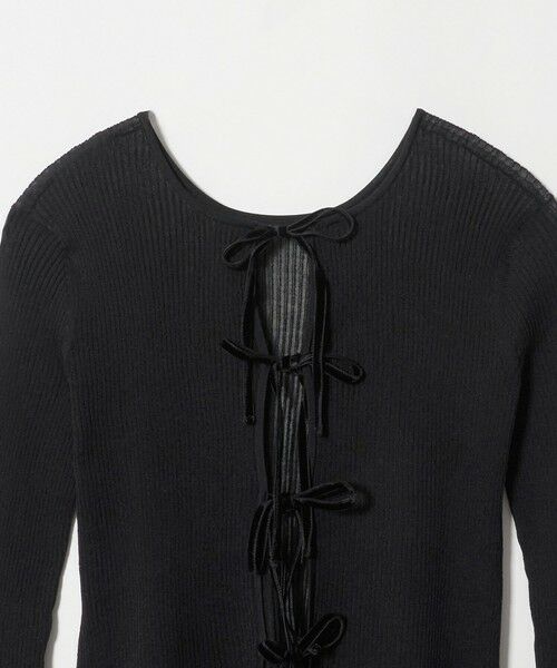 UNITED ARROWS / ユナイテッドアローズ カーディガン・ボレロ | シアー リボン 2WAYカーディガン ‐ウォッシャブル‐ | 詳細1