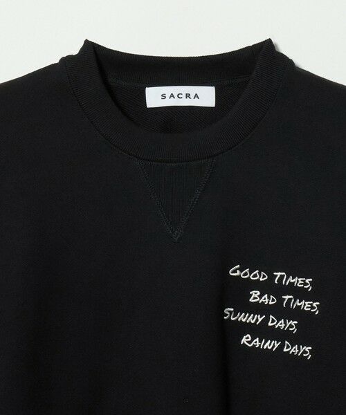 UNITED ARROWS / ユナイテッドアローズ スウェット | ＜SACRA＞エンブロイダリー スウェット | 詳細7