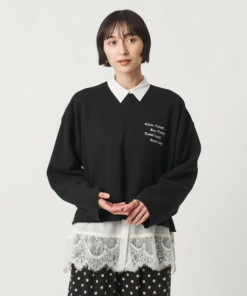 UNITED ARROWS / ユナイテッドアローズ スウェット | ＜SACRA＞エンブロイダリー スウェット | 詳細1