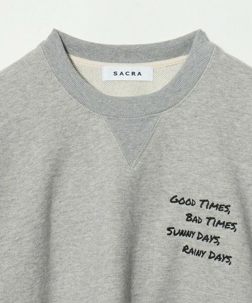 UNITED ARROWS / ユナイテッドアローズ スウェット | ＜SACRA＞エンブロイダリー スウェット | 詳細18