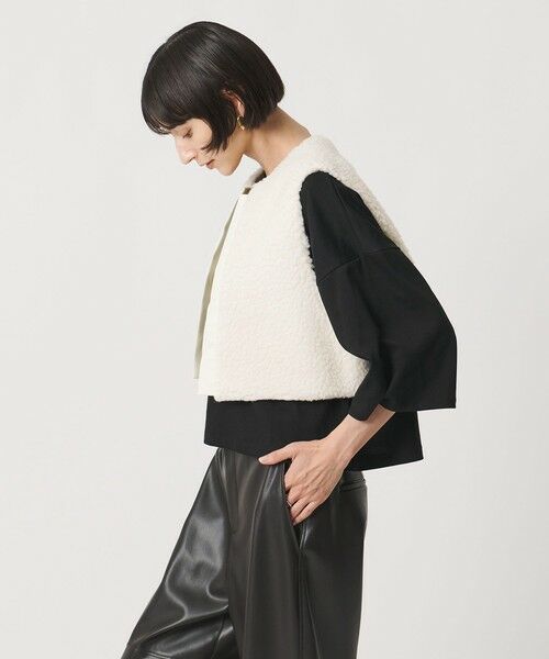 UNITED ARROWS / ユナイテッドアローズ ベスト | ＜SACRA＞ボア ショート ベスト | 詳細1