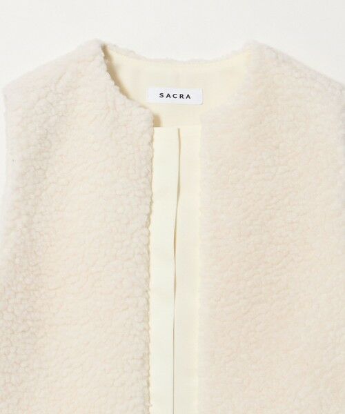 UNITED ARROWS / ユナイテッドアローズ ベスト | ＜SACRA＞ボア ショート ベスト | 詳細4