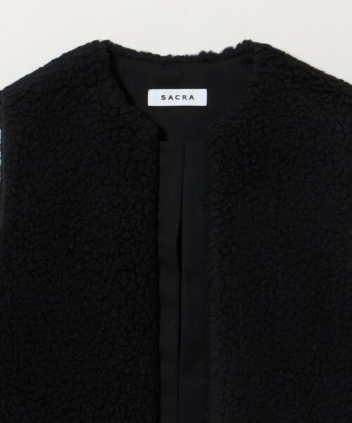 UNITED ARROWS / ユナイテッドアローズ ベスト | ＜SACRA＞ボア ショート ベスト | 詳細15