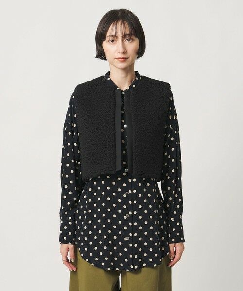 UNITED ARROWS / ユナイテッドアローズ ベスト | ＜SACRA＞ボア ショート ベスト | 詳細10