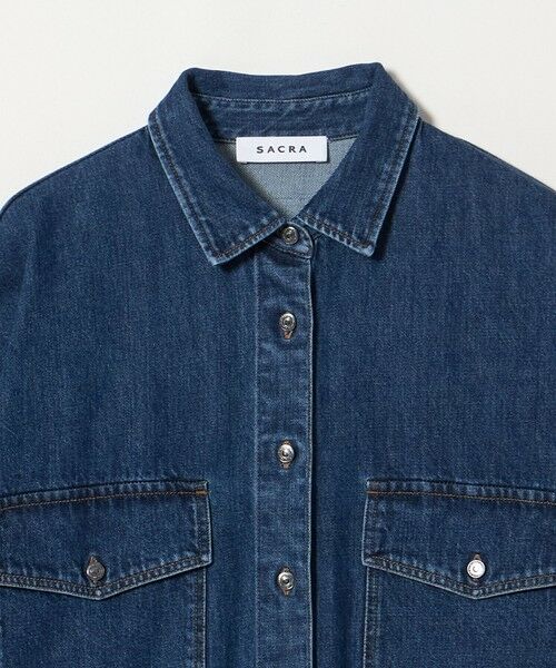 UNITED ARROWS / ユナイテッドアローズ シャツ・ブラウス | ＜SACRA＞デニム ロングシャツ | 詳細15
