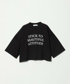 UNITED ARROWS / ユナイテッドアローズ Tシャツ | ＜SACRA＞６分袖 レター Tシャツ