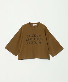 UNITED ARROWS / ユナイテッドアローズ Tシャツ | ＜SACRA＞６分袖 レター Tシャツ