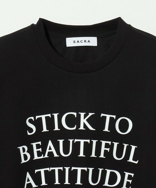 UNITED ARROWS / ユナイテッドアローズ Tシャツ | <SACRA>6分袖 レター Tシャツ | 詳細7