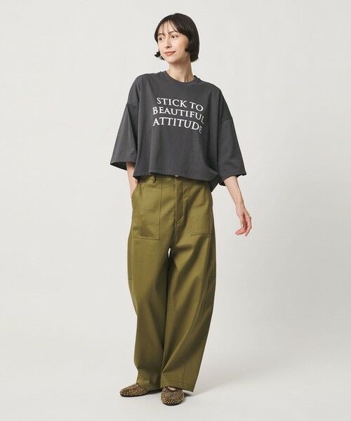 UNITED ARROWS / ユナイテッドアローズ Tシャツ | <SACRA>6分袖 レター Tシャツ | 詳細11