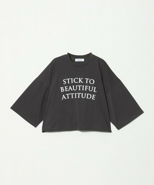UNITED ARROWS / ユナイテッドアローズ Tシャツ | <SACRA>6分袖 レター Tシャツ | 詳細12