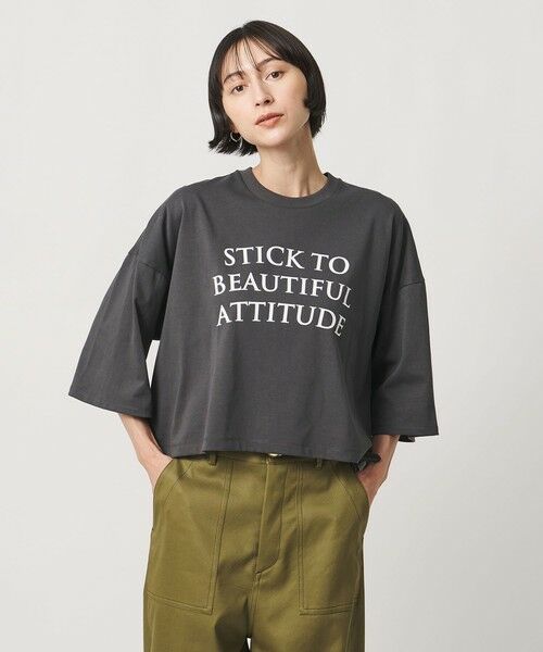 UNITED ARROWS / ユナイテッドアローズ Tシャツ | <SACRA>6分袖 レター Tシャツ | 詳細10