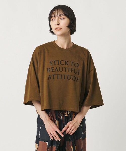 UNITED ARROWS / ユナイテッドアローズ Tシャツ | <SACRA>6分袖 レター Tシャツ | 詳細20