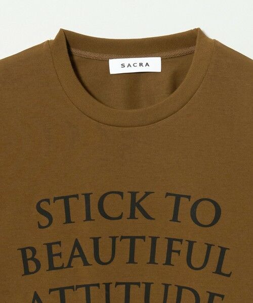 UNITED ARROWS / ユナイテッドアローズ Tシャツ | <SACRA>6分袖 レター Tシャツ | 詳細27