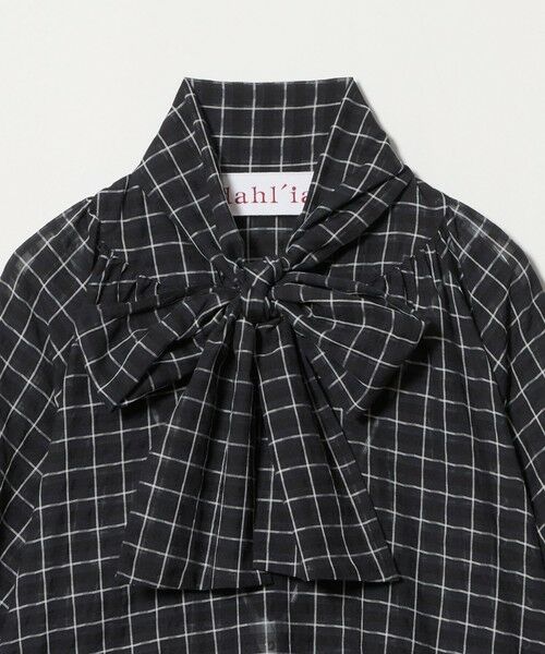 UNITED ARROWS / ユナイテッドアローズ シャツ・ブラウス | ＜dahl’ia＞ボウタイ チェック シャツ ブラウス | 詳細1