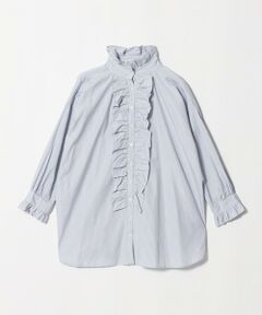 UNITED ARROWS / ユナイテッドアローズ シャツ・ブラウス | ＜dahl’ia＞フリル ストライプ ロングスリーブ ブラウス