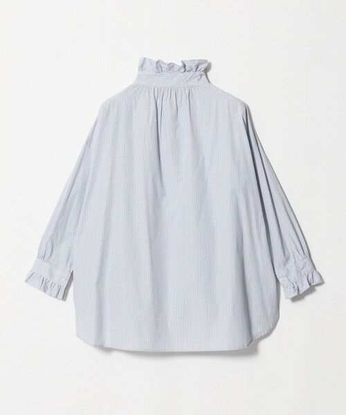 UNITED ARROWS / ユナイテッドアローズ シャツ・ブラウス | ＜dahl’ia＞フリル ストライプ ロングスリーブ ブラウス | 詳細1