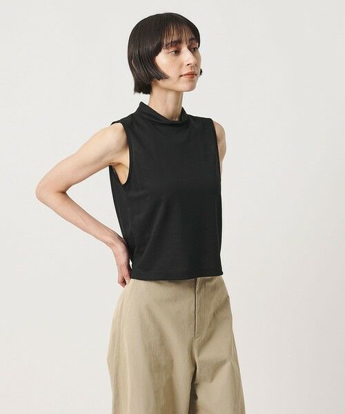 UNITED ARROWS / ユナイテッドアローズ カットソー | ＜MIYAGI YUKA×TO UNITED ARROWS＞スタンドカラー ノースリーブ カットソー | 詳細1