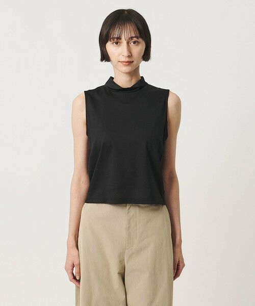 UNITED ARROWS / ユナイテッドアローズ カットソー | ＜MIYAGI YUKA×TO UNITED ARROWS＞スタンドカラー ノースリーブ カットソー | 詳細4