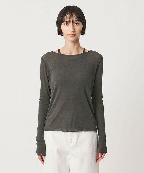 UNITED ARROWS / ユナイテッドアローズ カットソー | ＜MIYAGI YUKA×TO UNITED ARROWS＞テレコ ロングスリーブ カットソー | 詳細9