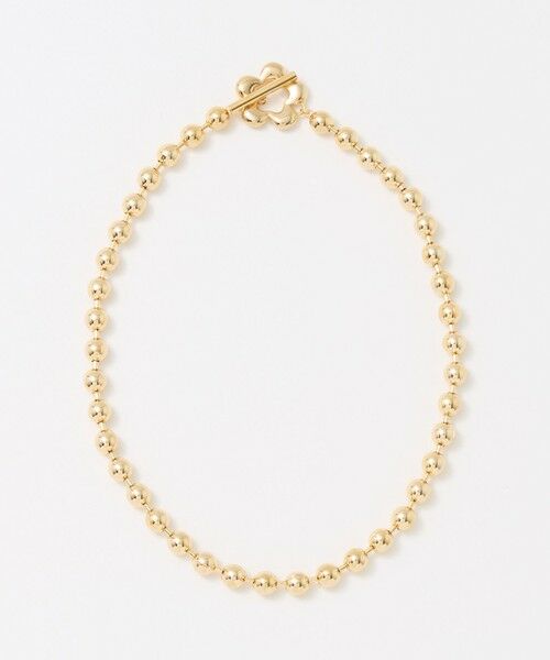 UNITED ARROWS / ユナイテッドアローズ ネックレス・ペンダント・チョーカー | フラワークラスプ ボールチェーン ネックレス（GOLD）